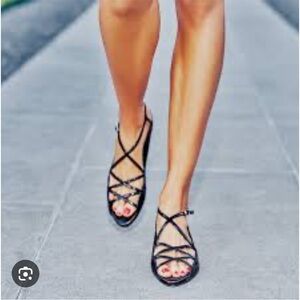 Tamara Mellon midnight sandal in Black size US35.5